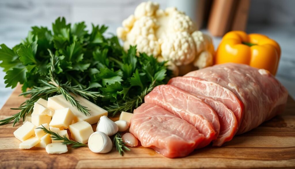 fresh ingredients for pork tenderloin