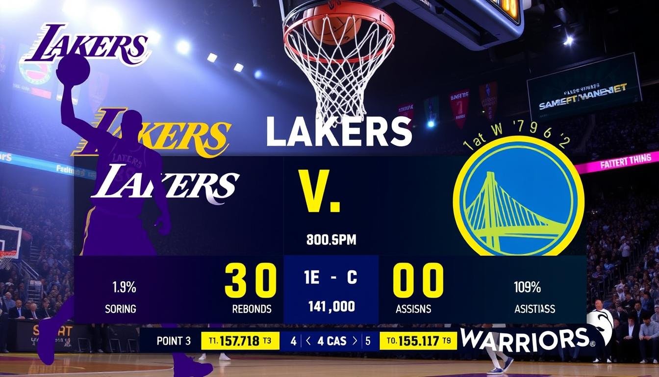 lakers vs golden state warriors match player stats