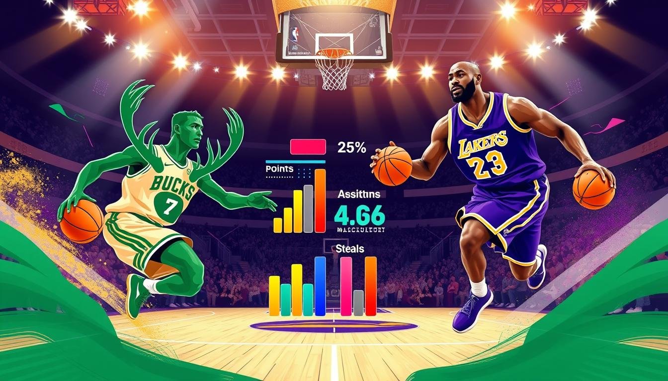 milwaukee bucks vs lakers match player stats