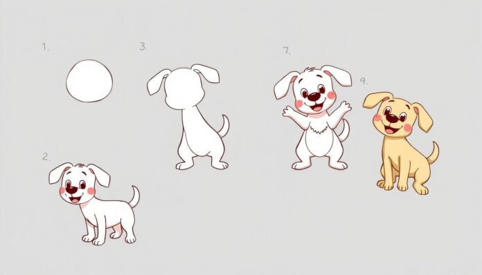 how to draw a dog how to draw a dog