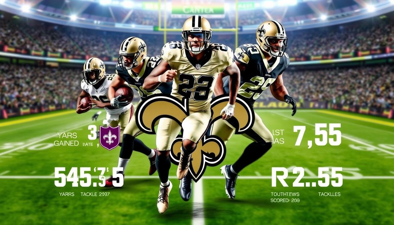 new orleans saints vs carolina panthers match player stats