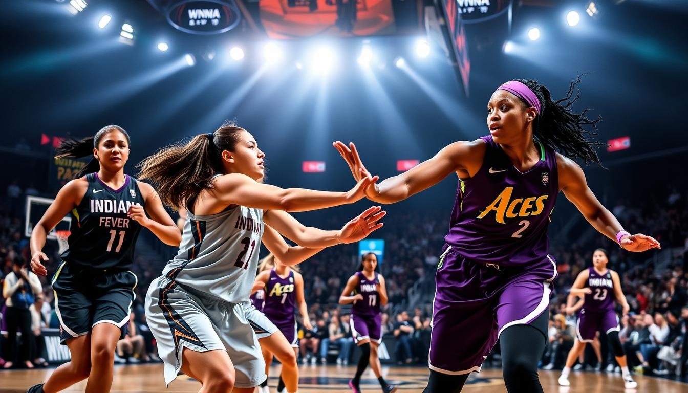 indiana fever vs las vegas aces match player stats