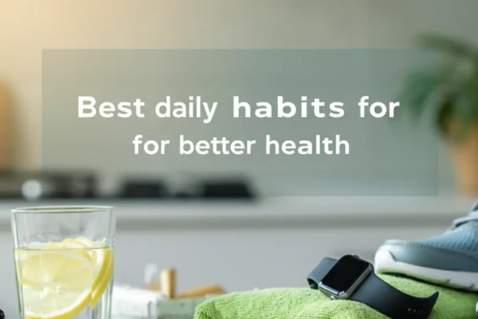 Best daily habits for better health