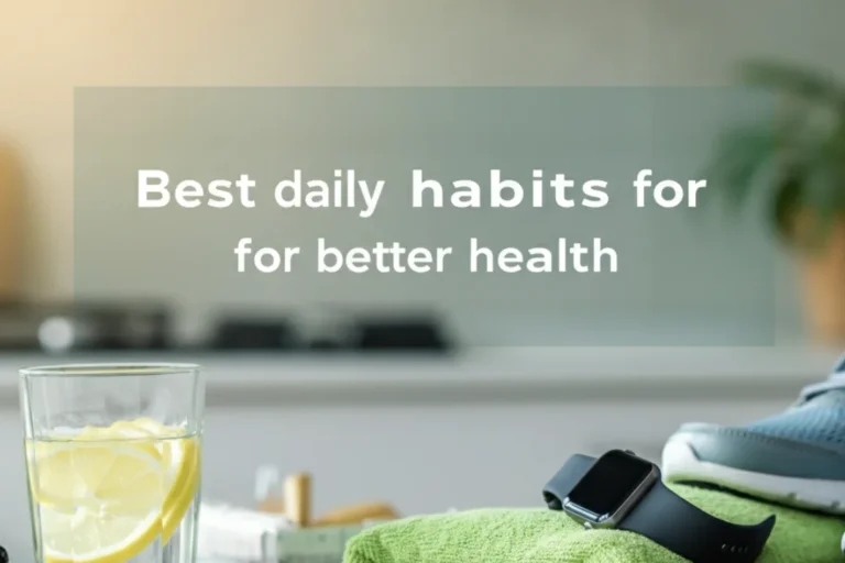 Best daily habits for better health