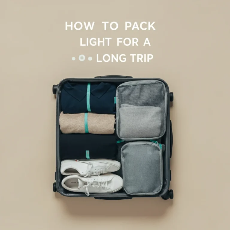 How to pack light for a long trip