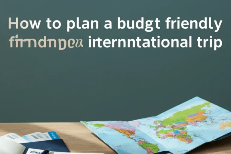 How to plan a budget-friendly international trip