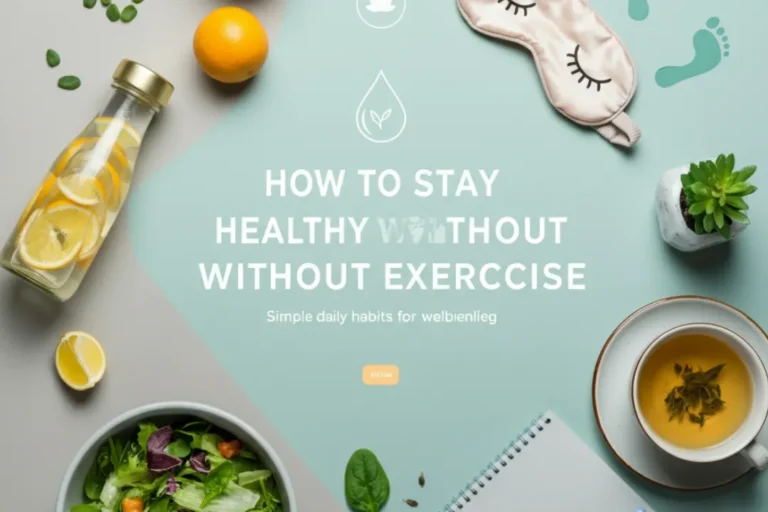 How to stay healthy without exercise