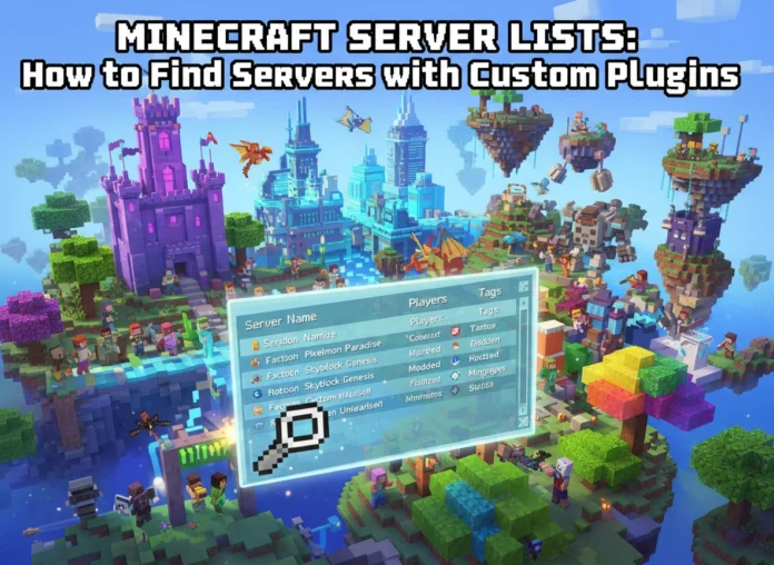 Minecraft Server Lists: How to Find Servers with Custom Plugins Minecraft Server Lists: How to Find Servers with Custom Plugins